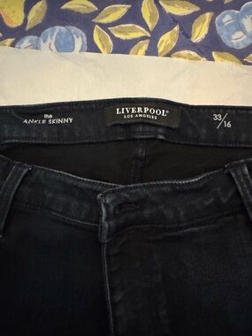 Liverpool Los Angeles Ankle Skinny Jeans - Dark Blue Wash